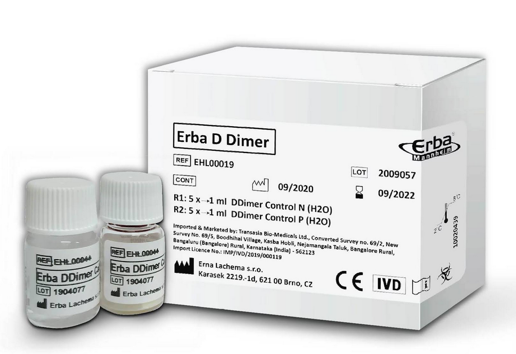 ERBA DDimer R (60 Test) (R1-7ml/R2-4ml) - EHL00028